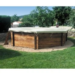 Bâche D'hivernage Opaque Classic Pour Piscine Bois -Ubbink Soldes Magasin bache d hivernage opaque classic pour piscine bois 2