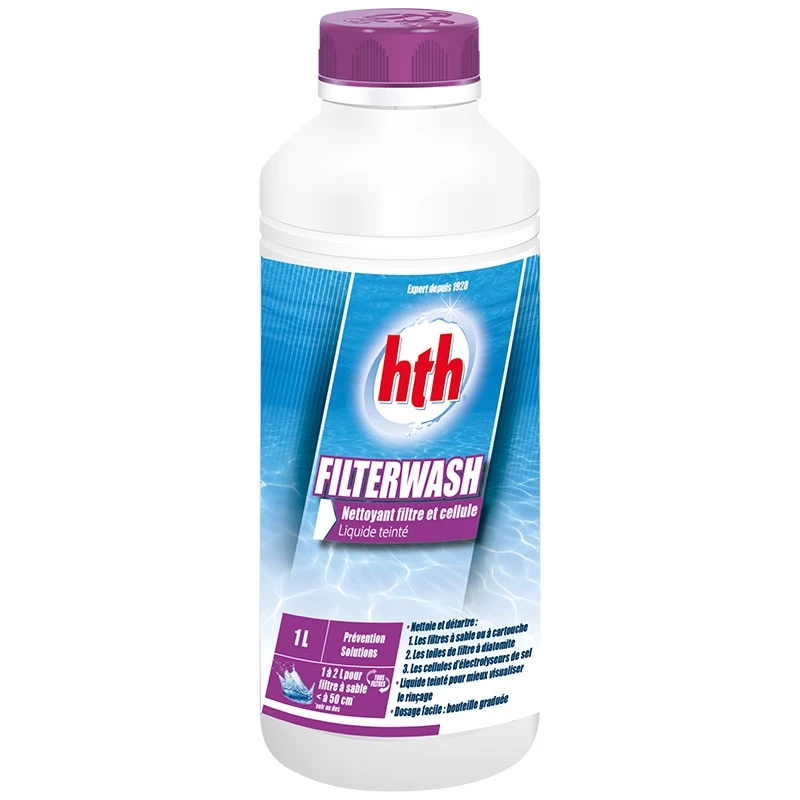 HTH Filterwash - Nettoyant Filtre Et Cellule D'électrolyse 3 HTH Filterwash - Nettoyant Filtre Et Cellule D'électrolyse