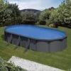 Piscine Acier Gre Aspect Gris Anthracite Juni Ovale -Ubbink Soldes Magasin piscine acier gre aspect gris anthracite juni ovale