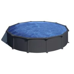 Piscine Acier Gre Aspect Gris Anthracite Juni Ronde 6 Piscine Acier Gre Aspect Gris Anthracite Juni Ronde -Ubbink Soldes Magasin piscine acier gre aspect gris anthracite juni ronde 1