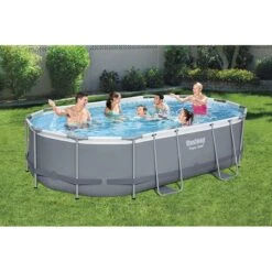 Piscine Bestway Ovale Power Steel 4,88 X 3,05 H1,07m -Ubbink Soldes Magasin piscine bestway ovale power steel 488 x 305 h107m 2