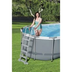 Piscine Bestway Ovale Power Steel 5,49 X 2,74 H1,22m -Ubbink Soldes Magasin piscine bestway ovale power steel 549 x 274 h122m 4