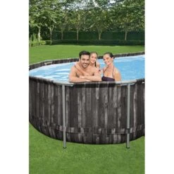 Piscine Bestway Ovale Power Steel Décor Bois 7,32 X 3,66 H1,22m -Ubbink Soldes Magasin piscine bestway ovale power steel decor bois 732 x 366 h122m 5