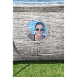 Piscine Bestway Ovale Power Steel Swim Vista Décor Pierre 4,88 X 3,05 H1,07m -Ubbink Soldes Magasin piscine bestway ovale power steel swim vista decor pierre 488 x 305 h107m 6