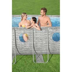 Piscine Bestway Ovale Power Steel Swim Vista Décor Pierre 5,49 X 2,74 H1,22m -Ubbink Soldes Magasin piscine bestway ovale power steel swim vista decor pierre 549 x 274 h122m 5