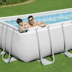 Piscine Bestway Rectangulaire Power Steel 4,88 X 2,44 H1,22m -Ubbink Soldes Magasin piscine bestway rectangulaire power steel 488 x 244 h122m 3