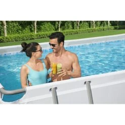 Piscine Bestway Rectangulaire Power Steel 6,40 X 2,74 H1,32m -Ubbink Soldes Magasin piscine bestway rectangulaire power steel 640 x 274 h132m 3