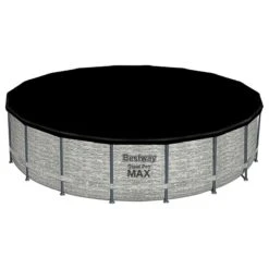Piscine Bestway Ronde Steel Pro Max Decor Pierre 5,49 X H1,22m -Ubbink Soldes Magasin piscine bestway ronde steel pro max decor pierre 549 x h122m 1