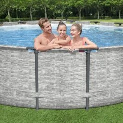 Piscine Bestway Ronde Steel Pro Max Decor Pierre 5,49 X H1,22m -Ubbink Soldes Magasin piscine bestway ronde steel pro max decor pierre 549 x h122m 7