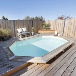 Ubbink Piscine Bois Azura 6,10 X 4,00 X H1,20m -Ubbink Soldes Magasin piscine bois azura 610 x 400 x h120m 4