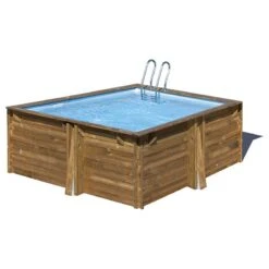 Piscine Bois Carra 3,05 X 3,05 X H1,19m -Ubbink Soldes Magasin piscine bois carra 305 x 305 x h119m 2