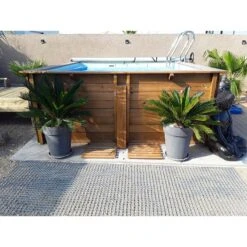 Piscine Bois Carra 3,05 X 3,05 X H1,19m -Ubbink Soldes Magasin piscine bois carra 305 x 305 x h119m 3
