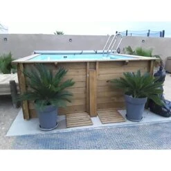 Piscine Bois Carra 3,05 X 3,05 X H1,19m -Ubbink Soldes Magasin piscine bois carra 305 x 305 x h119m 4