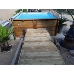 Piscine Bois Carra 3,05 X 3,05 X H1,19m -Ubbink Soldes Magasin piscine bois carra 305 x 305 x h119m 5