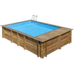 Piscine Bois Evora Plus 6,20 X 4,20 X H1,36m