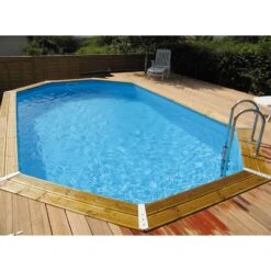 Ubbink Piscine Bois Lagon 6,70 X 4,00 X H1,30m -Ubbink Soldes Magasin piscine bois lagon 670 x 400 x h130m 3