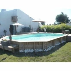 Ubbink Piscine Bois Lagon 8,20 X 4,70 X H1,30m -Ubbink Soldes Magasin piscine bois lagon 820 x 470 x h130m 2