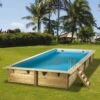 Ubbink Piscine Bois Linea 6,50 X 3,50 X H1,40m -Ubbink Soldes Magasin piscine bois linea 650 x 350 x h140m