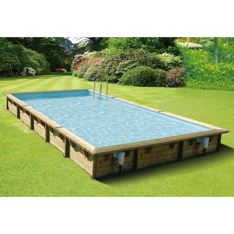 Ubbink Piscine Bois Linea 8,00 X 5,00 X H1,40m 3 Ubbink Piscine Bois Linea 8,00 X 5,00 X H1,40m