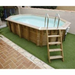 Ubbink Piscine Bois Ocea 5,50 X 3,55 X H1,20m -Ubbink Soldes Magasin piscine bois ocea 550 x 355 x h120m 3