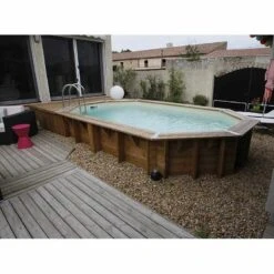 Ubbink Piscine Bois Ocea 5,50 X 3,55 X H1,20m -Ubbink Soldes Magasin piscine bois ocea 550 x 355 x h120m 4