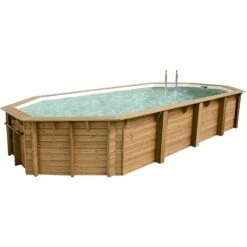 Ubbink Piscine Bois Ocea 8,60 X 4,70 X H1,30m