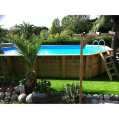 Ubbink Piscine Bois Ocea 8,60 X 4,70 X H1,30m -Ubbink Soldes Magasin piscine bois ocea 860 x 470 x h130m 3