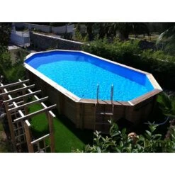 Ubbink Piscine Bois Ocea 8,60 X 4,70 X H1,30m -Ubbink Soldes Magasin piscine bois ocea 860 x 470 x h130m 4