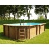 Piscine Bois Safran 6,37 X 4,12 X H1,33m 1 Piscine Bois Safran 6,37 X 4,12 X H1,33m -Ubbink Soldes Magasin piscine bois safran 637 x 412 x h133m
