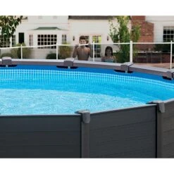Piscine Tubulaire Intex Graphite 4,78 X H1,24m 7 Piscine Tubulaire Intex Graphite 4,78 X H1,24m -Ubbink Soldes Magasin piscine intex graphite 478 x h124m 2