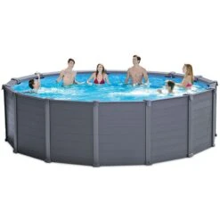 Piscine Tubulaire Intex Graphite 4,78 X H1,24m