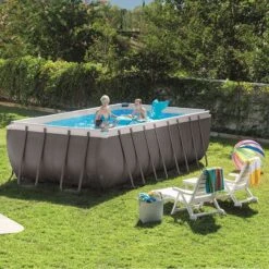 Piscine Tubulaire Intex Ultra Frame XTR 5,49 X 2,74 X H1,32m 7 Piscine Tubulaire Intex Ultra Frame XTR 5,49 X 2,74 X H1,32m -Ubbink Soldes Magasin piscine tubulaire intex ultra frame xtr 549 x 274 x h132m 2
