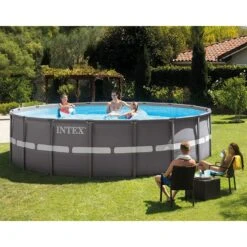 Piscine Tubulaire Intex Ultra Frame XTR 5,49 X H1,32m -Ubbink Soldes Magasin piscine tubulaire intex ultra frame xtr 549 x h132m 2