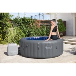 Spa Bestway Lay-Z Santorini Hydrojet Pro 5-7 Places -Ubbink Soldes Magasin spa bestway lay z santorini hydrojet pro 5 7 places 2