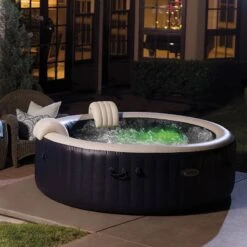 Spa Intex Pure Spa Blue Navy Bulles 4 Places Luxe -Ubbink Soldes Magasin spa intex pure spa blue navy bulles 4 places luxe 2